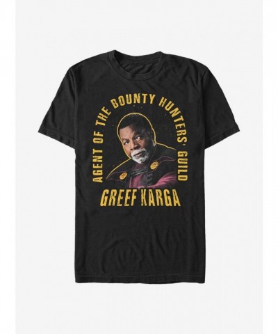 Mandalorian Greef Karga Graphic Tee - Men's Black