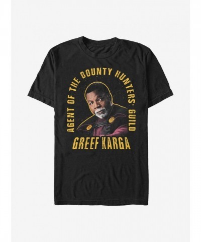 Mandalorian Greef Karga Graphic Tee - Men's Black
