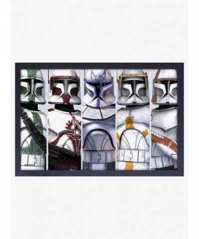 Star Wars The Clone Wars Troopers Collection Framed Wall Art