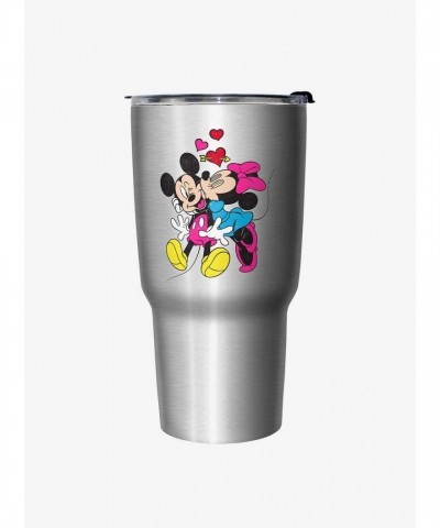 Disney Mickey and Minnie Love Travel Mug - Metallic Finish