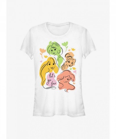 Disney Princess Inspired Girls T-Shirt - White