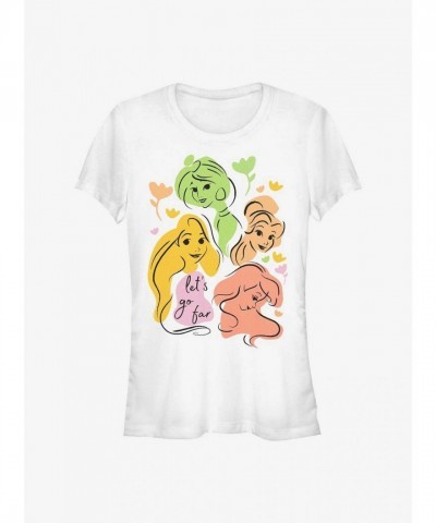 Disney Princess Inspired Girls T-Shirt - White
