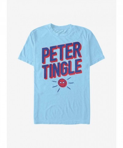 Marvel T-shirt for Men - Peter Tingle Spider-Man Graphic - Blue