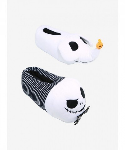 Jack Skellington and Zero Cozy Plush Slippers