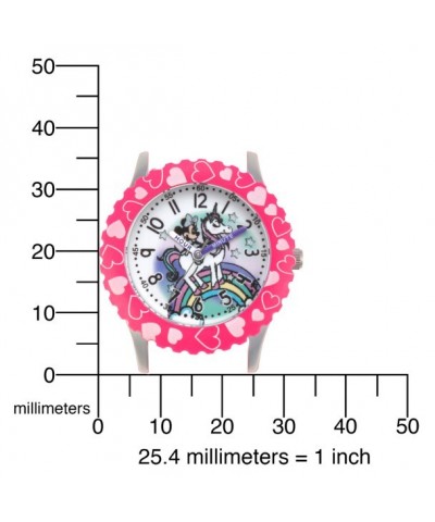 Minnie Mouse Time Teacher Watch with Unicorn Design for Girls