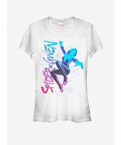 Marvel Ghost-Spider T-Shirt for Girls - White Jump Girls Edition