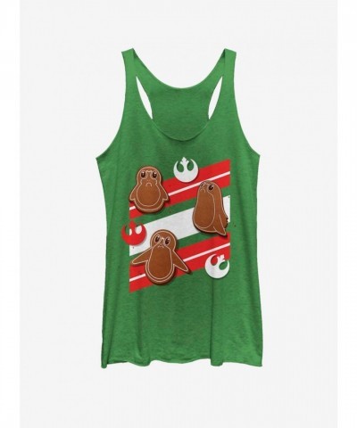 Star Wars Porgs Green Tank Top for Girls