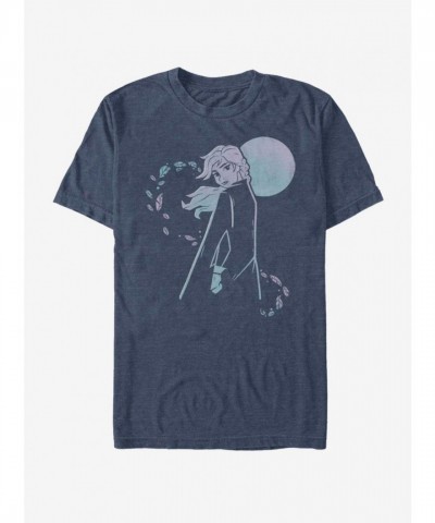 Disney Frozen 2 Winter Sunset Blue T-Shirt for Men
