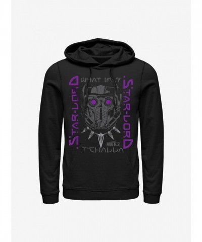 Marvel Star-Lord T'Challa Hoodie - Men's Comfortable Black Unisex