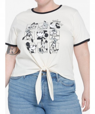 Her Universe Celebrates Disney100 with Vintage Tie-Front Ringer T-Shirt for Girls