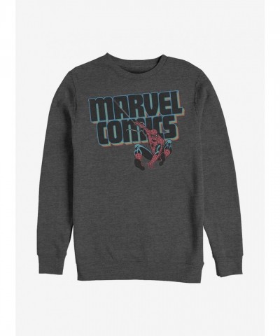 Marvel Grey Marvel Spider-Man Comics Hoodie for Men