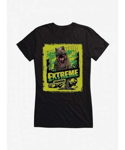 Jurassic World Camp Cretaceous T-Rex Extreme Danger Girls T-Shirt