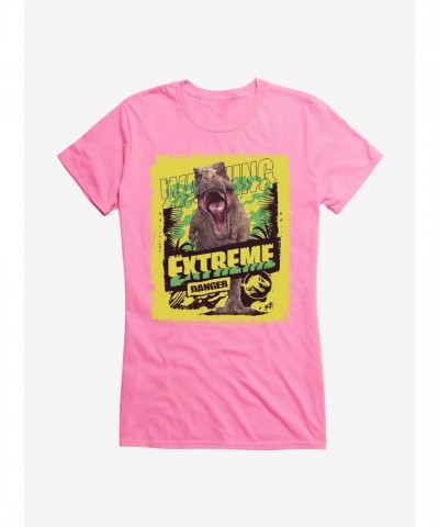 Jurassic World Camp Cretaceous T-Rex Extreme Danger Girls T-Shirt