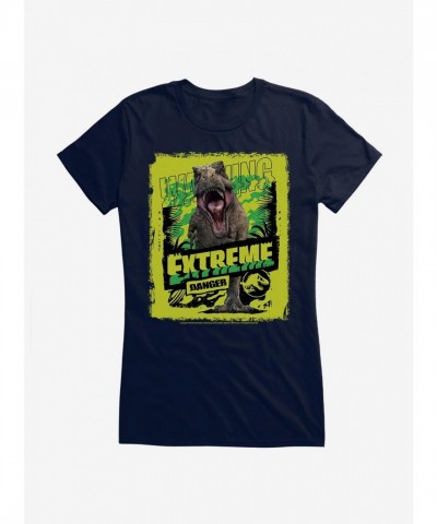 Jurassic World Camp Cretaceous T-Rex Extreme Danger Girls T-Shirt