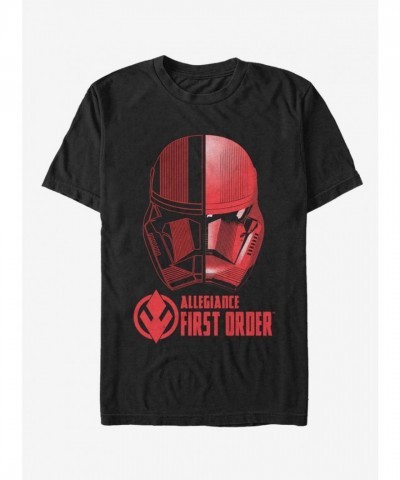 Star Wars Red Trooper T-Shirt - Rise of Skywalker Black Men's Size