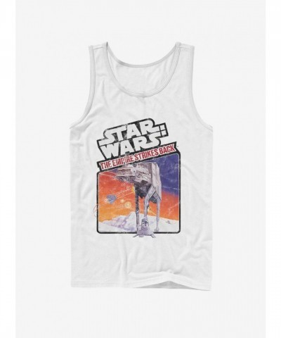 Star Wars Atari Empire Strikes Back Game Art White Unisex Tank Top