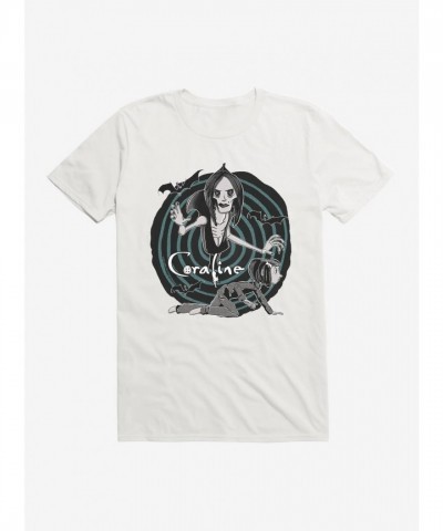 Coraline Unisex T-Shirt - Other Mother Bats Design - White