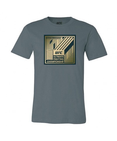 Men's Official UFC Championship Gold Ink T-Shirt - Asphalt Color
