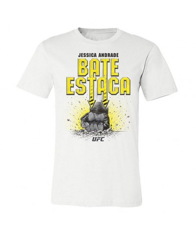 Men's Official UFC Jessica "Bate Estaca" Andrade Graphic T-Shirt - White