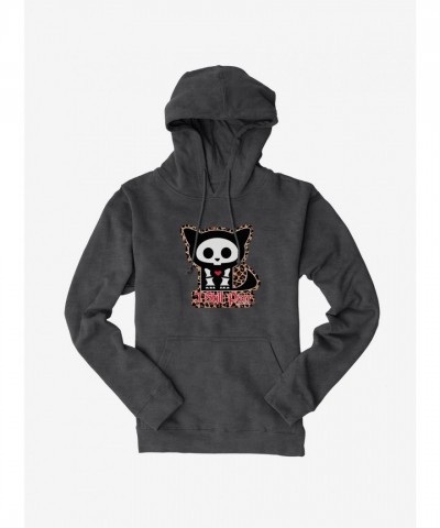 Skelanimals Leopard Print Still Purr Men's Hoodie