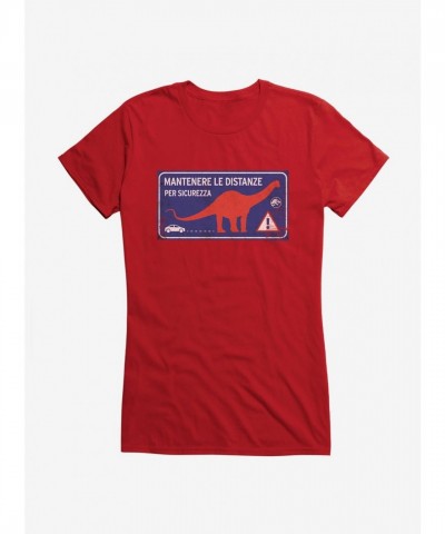 Jurassic World Dominion Keep Safe Distance Girls T-Shirt