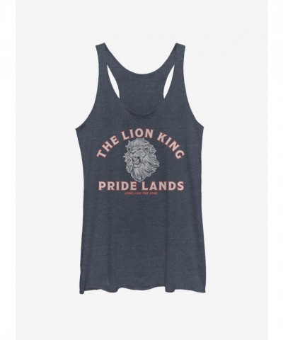 Disney Lion King 2019 Minimal Print Girls Tank Top - Blue