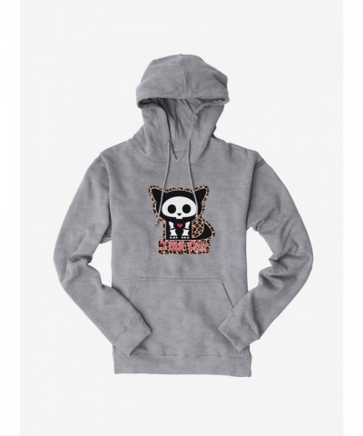 Skelanimals Leopard Print Still Purr Men's Hoodie