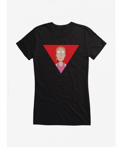 Rick and Morty Summer Triangle Graphic Tee for Girls