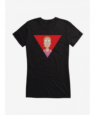 Rick and Morty Summer Triangle Graphic Tee for Girls