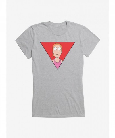 Rick and Morty Summer Triangle Graphic Tee for Girls