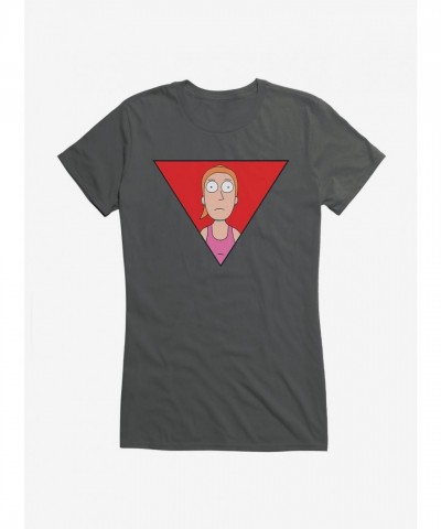 Rick and Morty Summer Triangle Graphic Tee for Girls