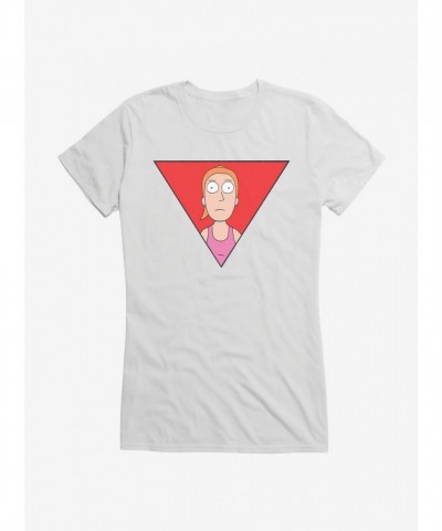 Rick and Morty Summer Triangle Graphic Tee for Girls