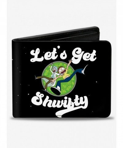 Rick and Morty Shwifty Design Bifold Leather Wallet