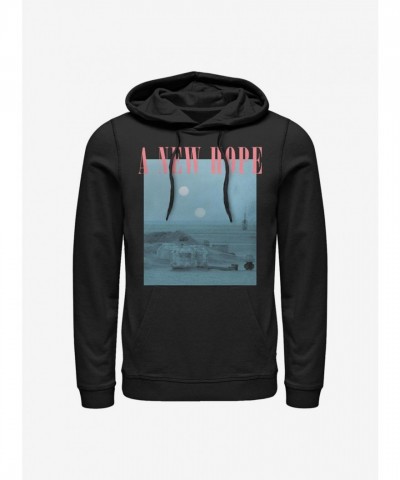 Star Wars A New Hope Tatooine Scene Unisex Hoodie - Black