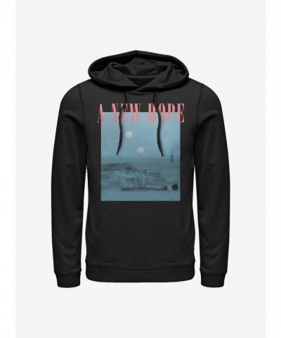 Star Wars A New Hope Tatooine Scene Unisex Hoodie - Black