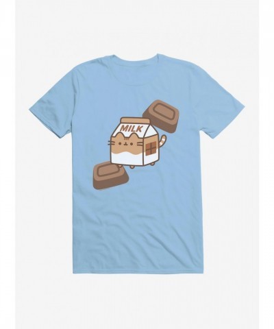 Pusheen Chocolate Milk Design Unisex T-Shirt