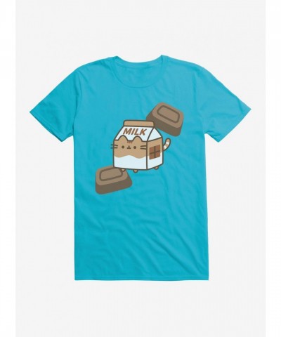 Pusheen Chocolate Milk Design Unisex T-Shirt