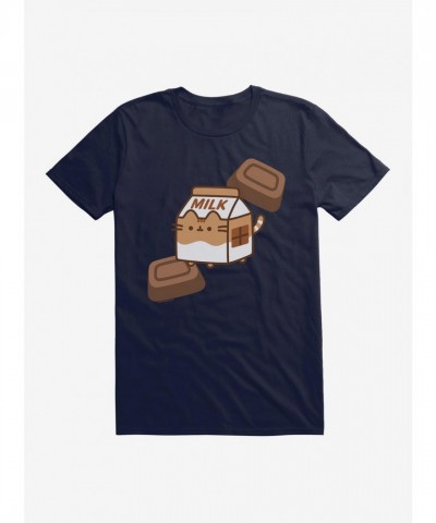 Pusheen Chocolate Milk Design Unisex T-Shirt