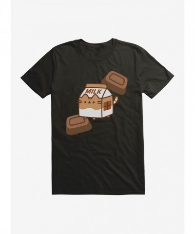 Pusheen Chocolate Milk Design Unisex T-Shirt