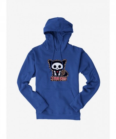 Skelanimals Leopard Print Still Purr Men's Hoodie