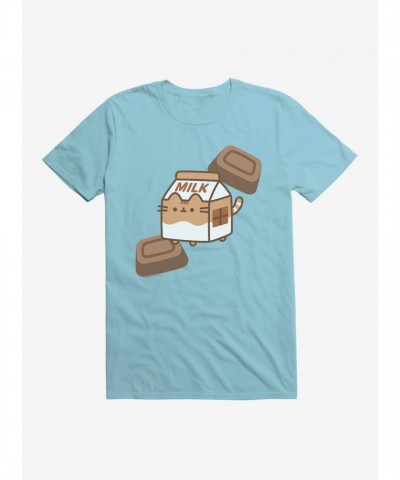 Pusheen Chocolate Milk Design Unisex T-Shirt
