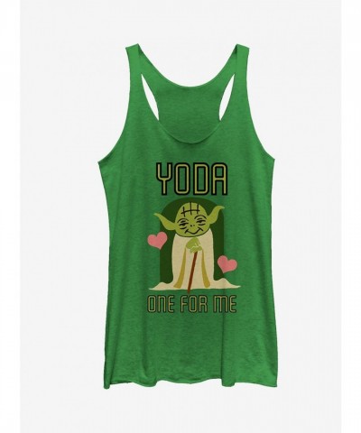 Yoda Valentine's Tank Top for Women - Grey Color