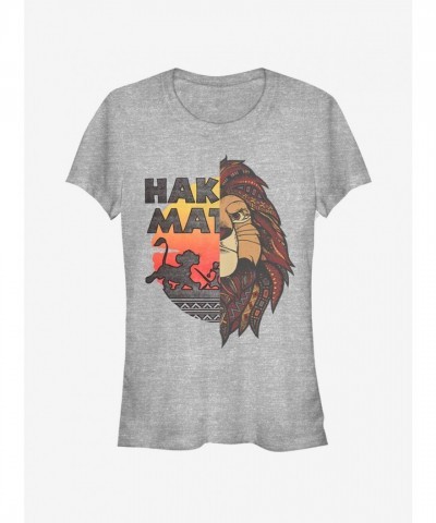 Disney Girls The Lion King Lion Print T-Shirt - Grey