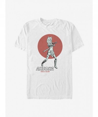 Star Wars Ahsoka Sunset T-Shirt for Men - White