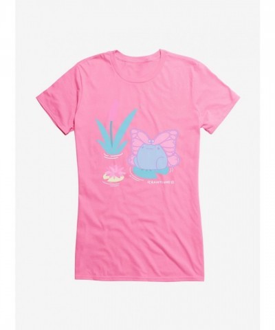 Rainylune Sprout Frog Butterfly Girls T-Shirt