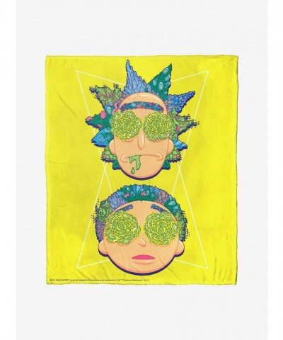 Rick & Morty Flora Head Soft Throw Blanket by Warner Bros