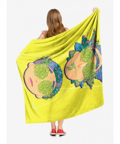 Rick & Morty Flora Head Soft Throw Blanket by Warner Bros
