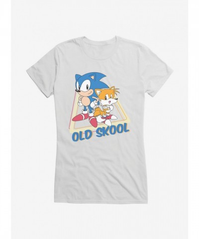 Sonic And Tails Retro Style Girls T-Shirt