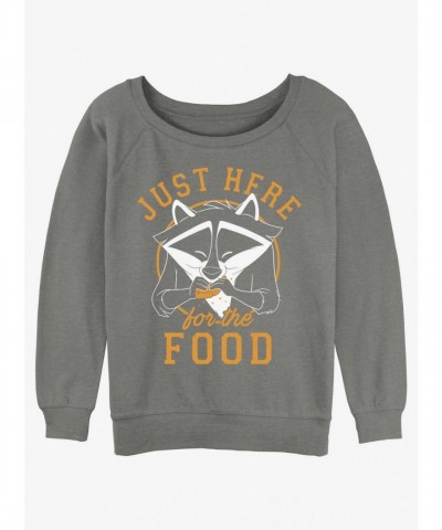 Disney Pocahontas Meeko Grey Slouchy Sweatshirt for Girls