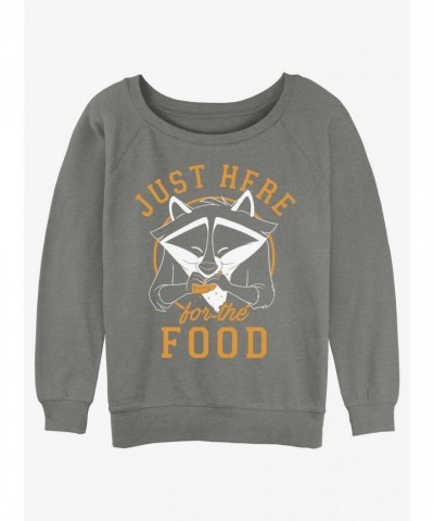 Disney Pocahontas Meeko Grey Slouchy Sweatshirt for Girls